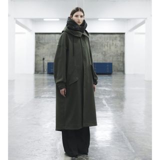 THE RERACS - THE RERACS 21FW キルティングロングコート 黒 36の通販