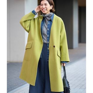 新品タグ付き CLANE UP NECK OVER COAT サイズ1の通販 by リクーリャ's ...