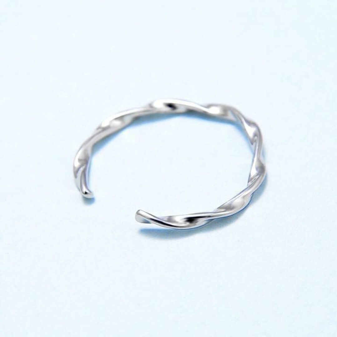 ツイストリング　silver925　指輪　オープン　メンズ　レディース　男女兼用 メンズのアクセサリー(リング(指輪))の商品写真