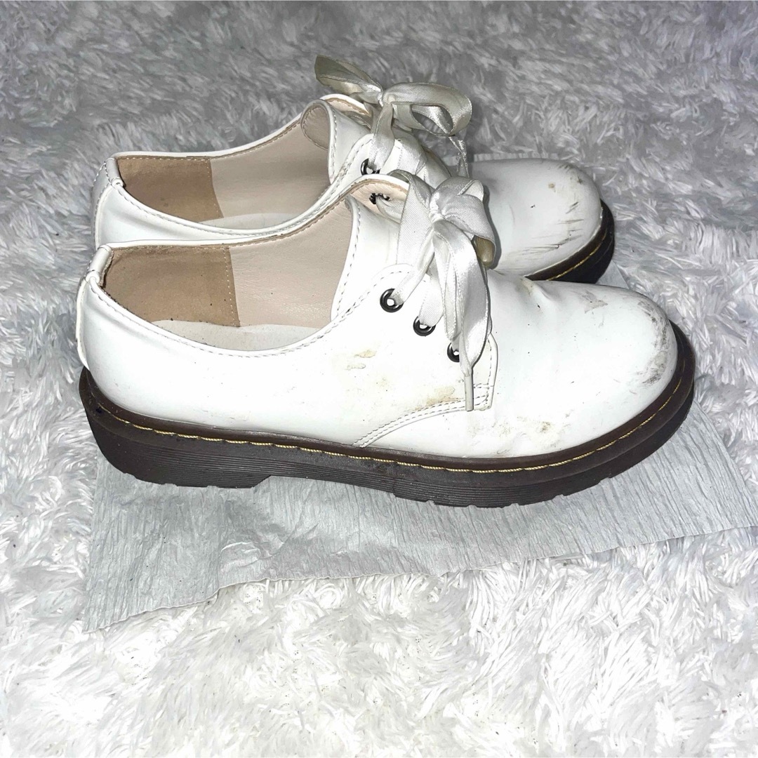 GeMini ジェミニ マニッシュシューズ 靴 量産型 白 ホワイト レディース レディースの靴/シューズ(ローファー/革靴)の商品写真