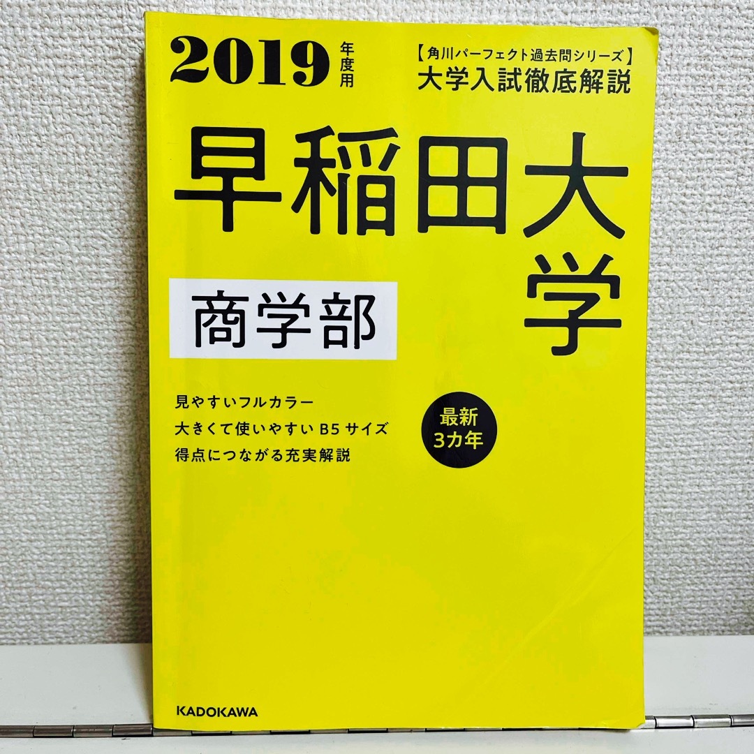 角川書店(カドカワショテン)の大学入試徹底解説早稲田大学商学部 エンタメ/ホビーの本(語学/参考書)の商品写真