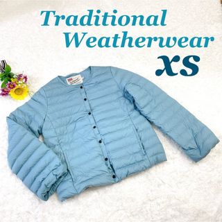 トラディショナルウェザーウェア(TRADITIONAL WEATHERWEAR)のトラディショナル ウェザーウェア ダウンジャケット アークリー 別注ブルーXS(ノーカラージャケット)