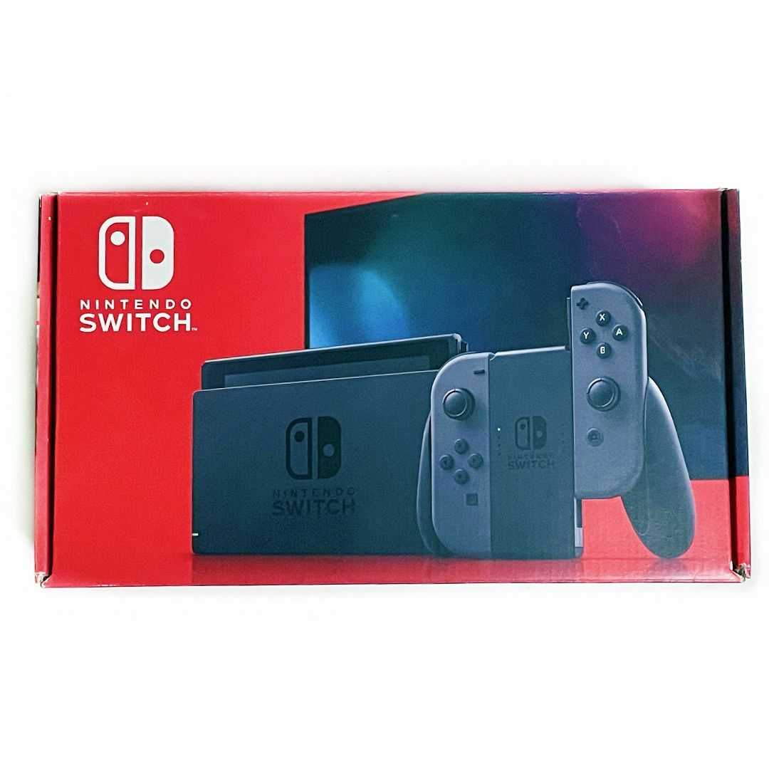 美品 新型 NINTENDO 任天堂 スイッチ Switch グレー 動作確認済 エンタメ/ホビーのゲームソフト/ゲーム機本体(家庭用ゲーム機本体)の商品写真