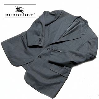 バーバリー(BURBERRY)のBURBERRY バーバリー ジャケット テーラード ウール グレー系 M(テーラードジャケット)