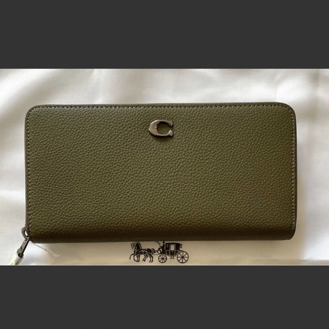 COACH(コーチ)のコーチ　アウトレット　ロゴ　長財布　グリーン レディースのファッション小物(財布)の商品写真