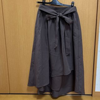 ショコラフィネローブ(chocol raffine robe)のお値下げ！chocol raffine robe  ロングスカート　カーキ(ロングスカート)