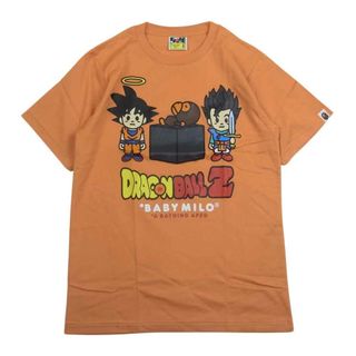 アベイシングエイプ(A BATHING APE)のA BATHING APE アベイシングエイプ BAPE ベイプ × Dragon Ball Z Tee ドラゴンボールZ BABYMILO プリント 半袖 Tシャツ オレンジ系 S【極上美品】【中古】(シャツ)