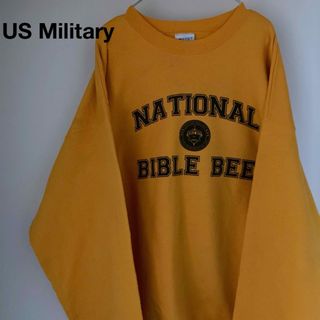 メキシコ製 USミリタリー スウェット センターアーチロゴ BIBLE BEE(スウェット)