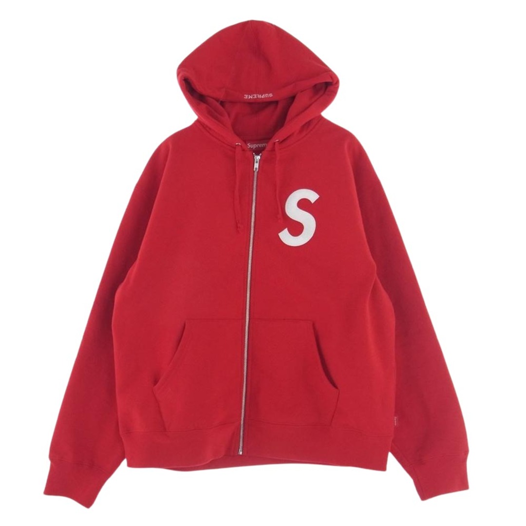 Supreme(シュプリーム)のSupreme シュプリーム パーカー 23AW S Logo Zip Up Hooded Sweatshirt Sロゴ ジップ フーデッド スウェットシャツ パーカー レッド系 M【中古】 メンズのトップス(パーカー)の商品写真