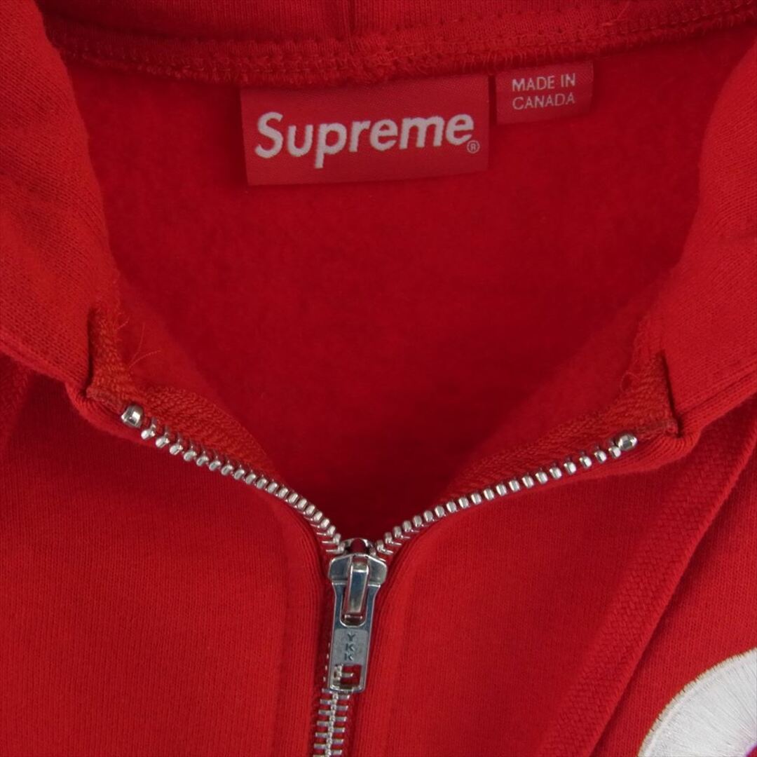 Supreme(シュプリーム)のSupreme シュプリーム パーカー 23AW S Logo Zip Up Hooded Sweatshirt Sロゴ ジップ フーデッド スウェットシャツ パーカー レッド系 M【中古】 メンズのトップス(パーカー)の商品写真