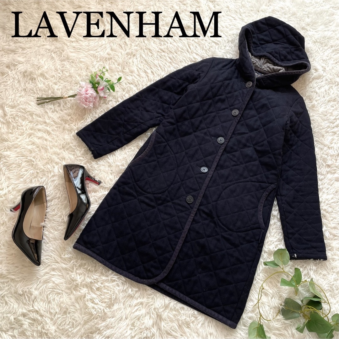 サイズ38LAVENHAM ラベンハム ウール キルティングコート