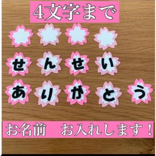 【名入れ4文字まで無料】桜　先生ありがとう(その他)