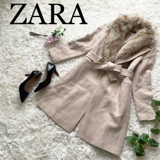 新品 未使用 ZARA ニットコート オフホワイト