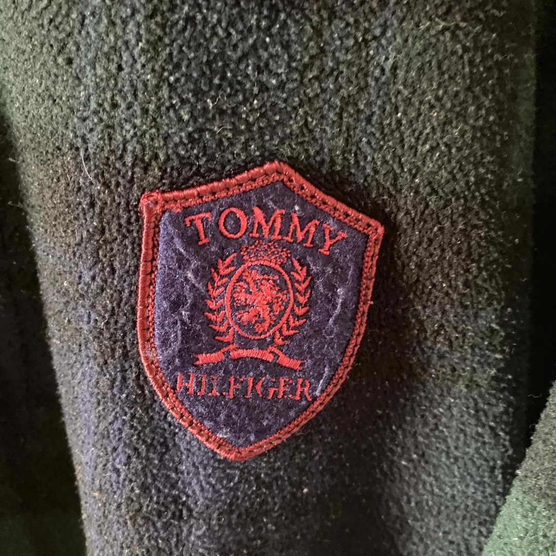 TOMMY HILFIGER(トミーヒルフィガー)の90sOLDTOMMYハーフジップフリースジャケットスウェットトレーナーグリーン メンズのトップス(スウェット)の商品写真