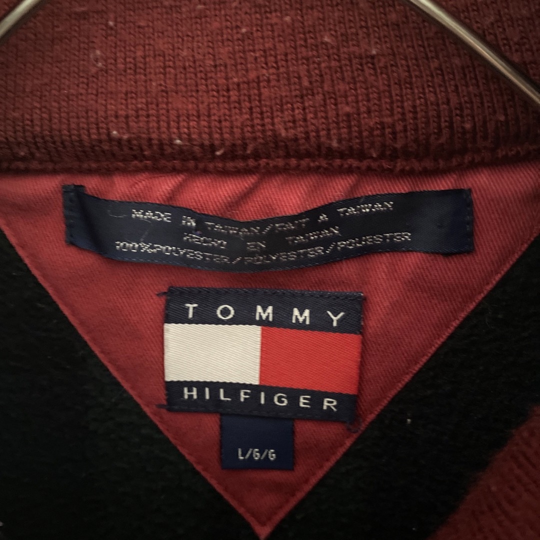 TOMMY HILFIGER(トミーヒルフィガー)の90sOLDTOMMYハーフジップフリースジャケットスウェットトレーナーグリーン メンズのトップス(スウェット)の商品写真