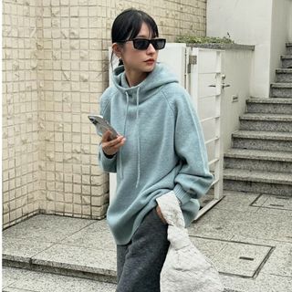 クラネ(CLANE)の新品未使用！クラネ　H/N KNIT HOODIE(ニット/セーター)