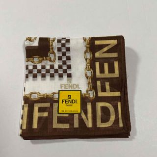 フェンディ(FENDI)のFENDIハンカチブラウン(ハンカチ)