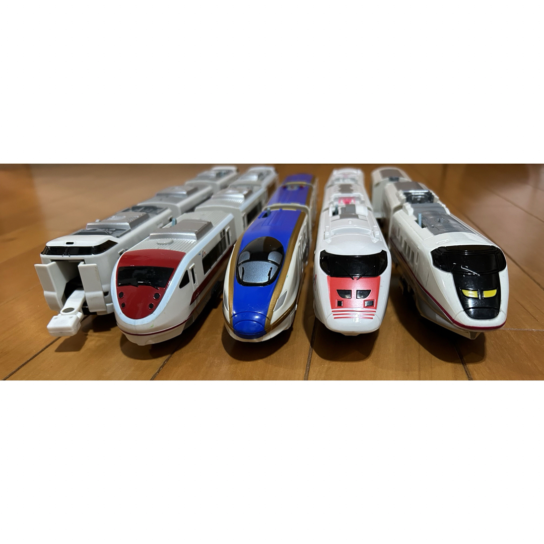 プラレールシリーズ(プラレールシリーズ)のプラレール　秋田新幹線こまち　イーストアイ　E7系かがやき　はくたか&こうのとり キッズ/ベビー/マタニティのおもちゃ(電車のおもちゃ/車)の商品写真
