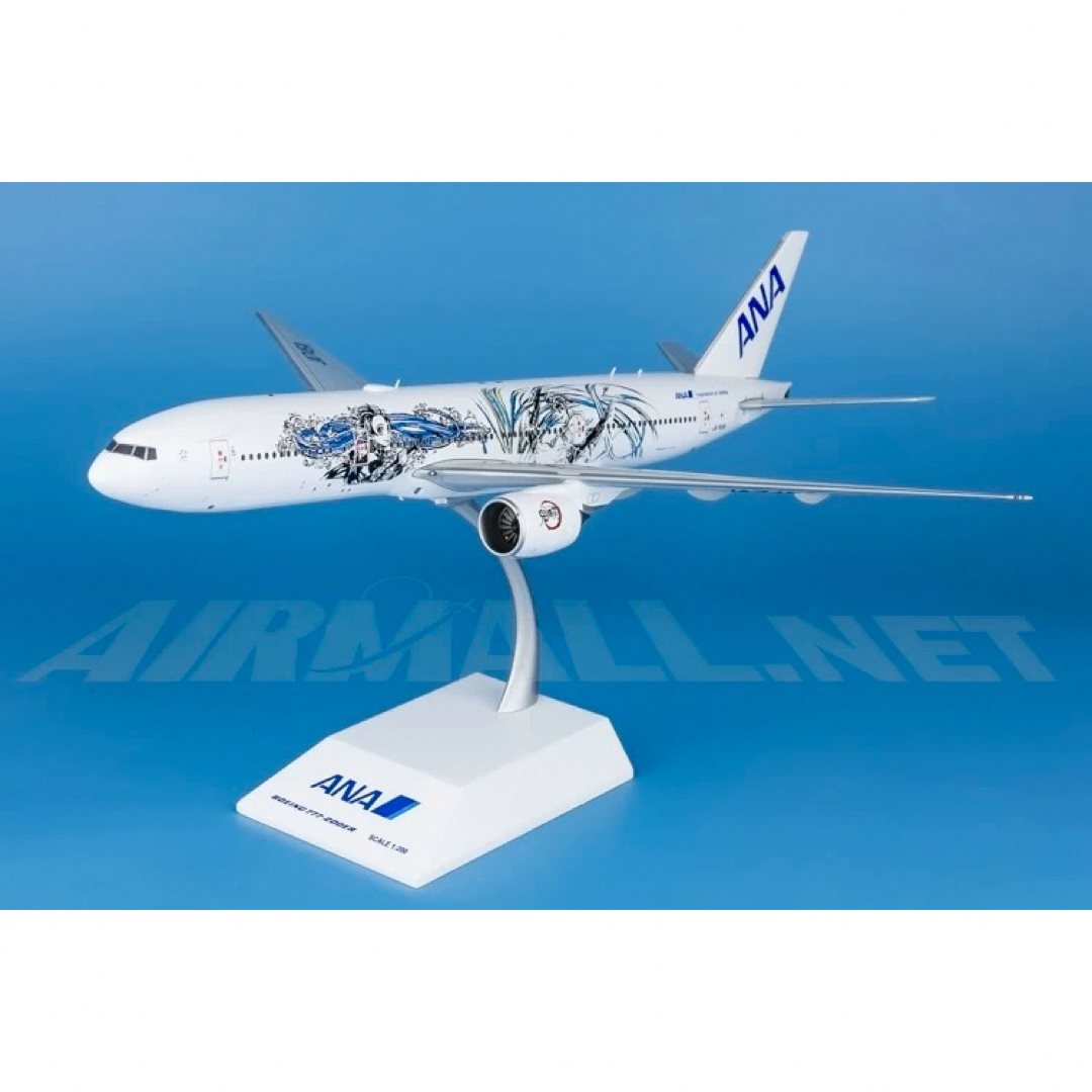 B777-200ER航空会社@新品@ANA 鬼滅の刃 ジェット 1/200 JC製777-200ER