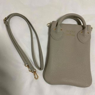 ヤングアンドオルセン(YOUNG&OLSEN)の【 YOUNG & OLSEN 】スマホショルダーバッグ BEIGE(ショルダーバッグ)