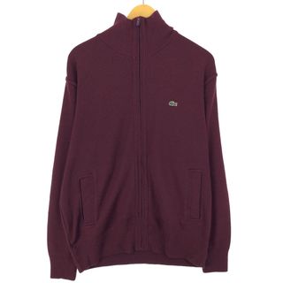 ラコステ(LACOSTE)の古着 ラコステ LACOSTE ドライバーズニットセーター FR 6 XL メンズXL /eaa412996(ニット/セーター)