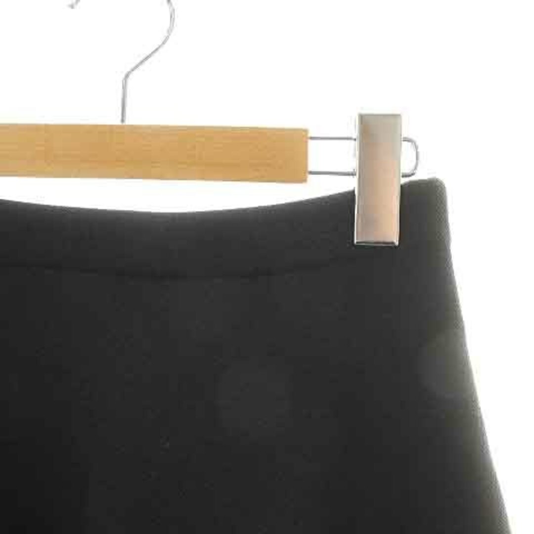 LE CIEL BLEU(ルシェルブルー)のルシェルブルー フレアスカート ひざ丈 ニット ストレッチ 36 S 黒 レディースのスカート(ひざ丈スカート)の商品写真
