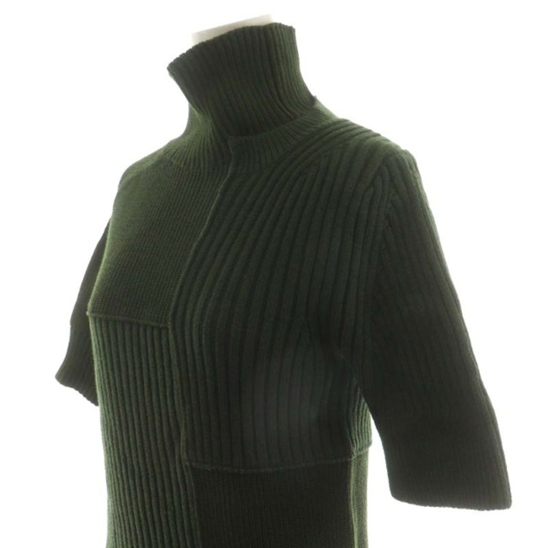 sacai - サカイ ニット セーター 半袖 変形 1 S カーキ 21-05408の通販