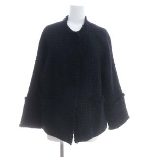 イエナ(IENA)のイエナ 22AW &NAVY ツイードジャケット ノーカラー 総裏地(その他)