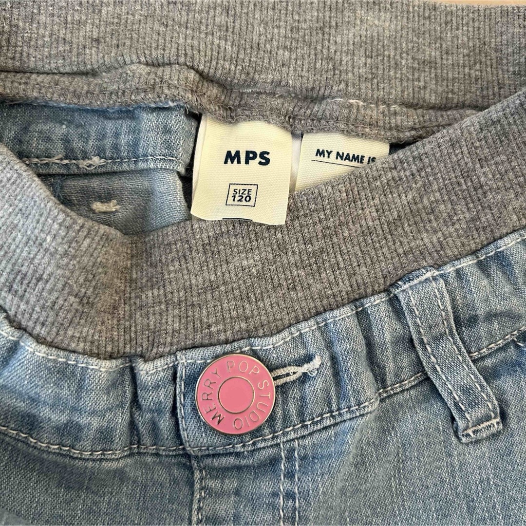 MPS(エムピーエス)の☆★MPS 120cm デニム ショートパンツ★☆ キッズ/ベビー/マタニティのキッズ服女の子用(90cm~)(パンツ/スパッツ)の商品写真