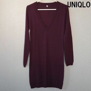 ユニクロ(UNIQLO)の★格安 UNIQLO（ユニクロ）Ｖネック ロングニット★(ニット/セーター)