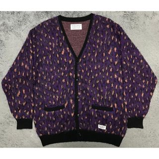 L紫【WACKOMARIA】MIX MOHAIR CARDIGAN／新品／送料込