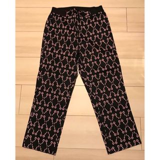 ピーチジョン(PEACH JOHN)の新品☆パンツ・黒×ピンク・リボン柄・XS-S・PJ・オールシーズン(その他)