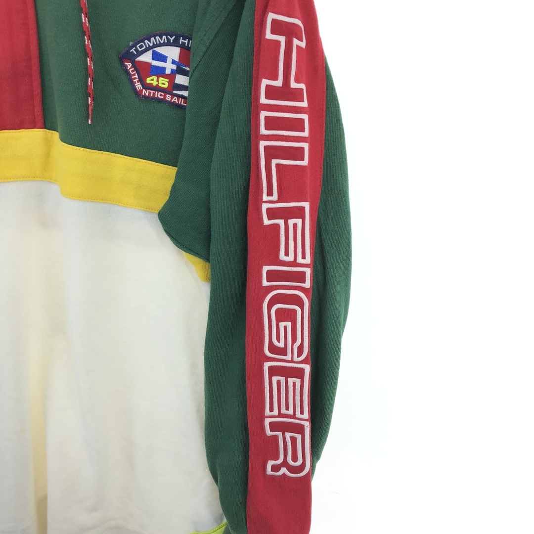 TOMMY HILFIGER(トミーヒルフィガー)の古着 90年代 トミーヒルフィガー TOMMY HILFIGER SAILING GEAR セーリングギア スウェットハーフジップパーカー メンズM ヴィンテージ /eaa414700 メンズのトップス(スウェット)の商品写真