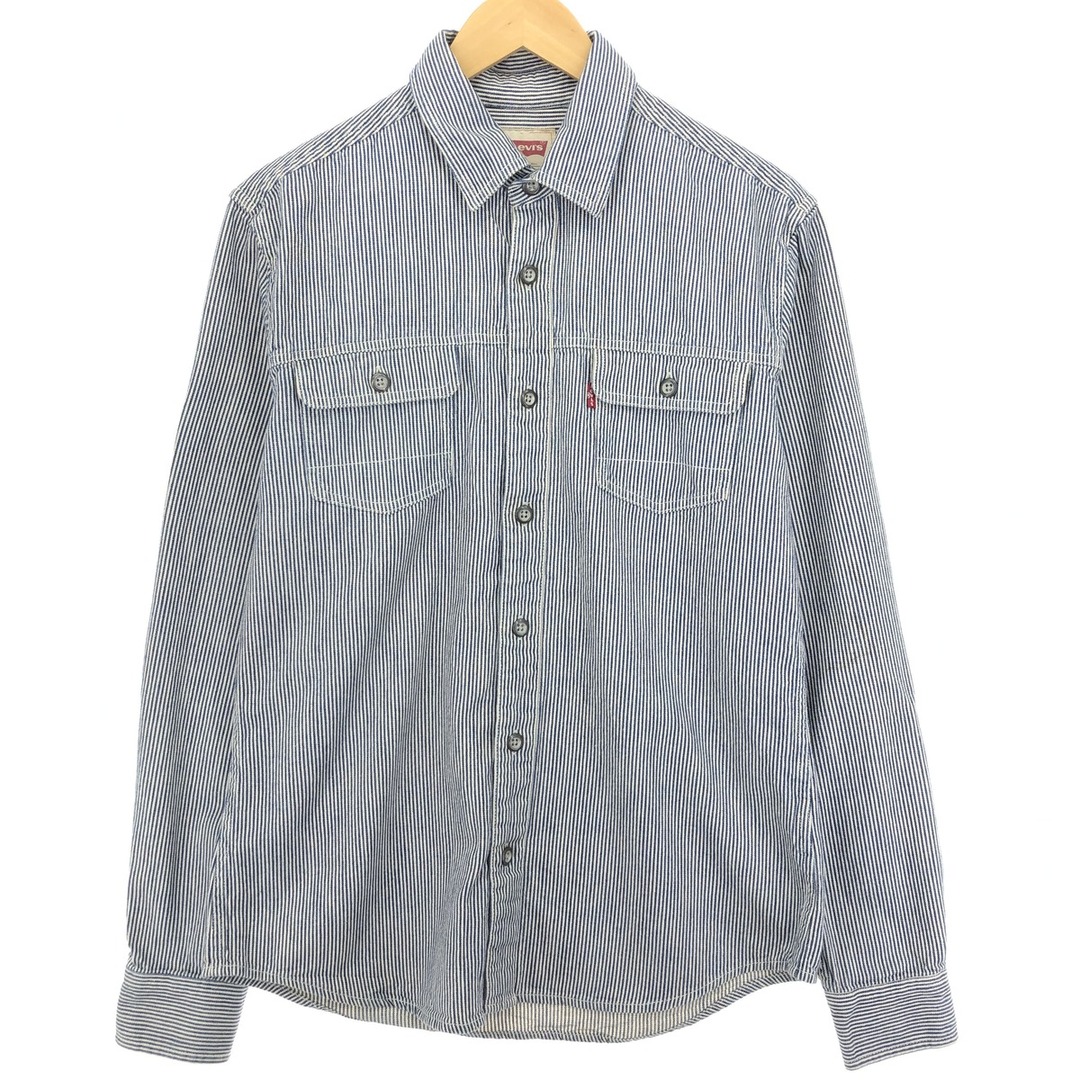 Levi's(リーバイス)の古着 リーバイス Levi's 長袖 ストライプシャツ メンズM ヴィンテージ /eaa414327 メンズのトップス(シャツ)の商品写真