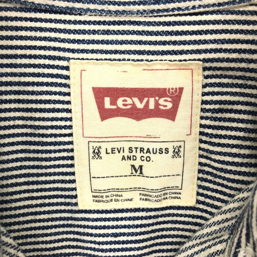 Levi's(リーバイス)の古着 リーバイス Levi's 長袖 ストライプシャツ メンズM ヴィンテージ /eaa414327 メンズのトップス(シャツ)の商品写真