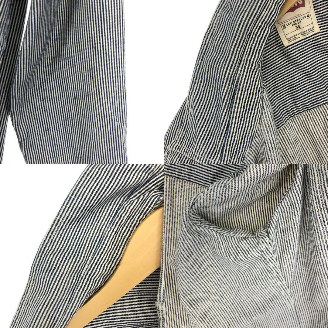 Levi's(リーバイス)の古着 リーバイス Levi's 長袖 ストライプシャツ メンズM ヴィンテージ /eaa414327 メンズのトップス(シャツ)の商品写真