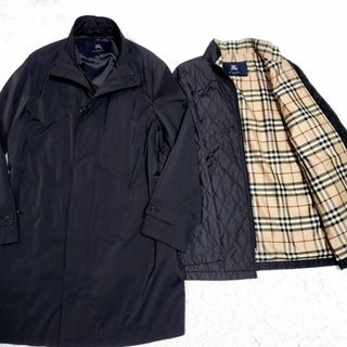 BURBERRY - 良品▽バーバリーロンドン ノバチェック柄 カシミヤ混