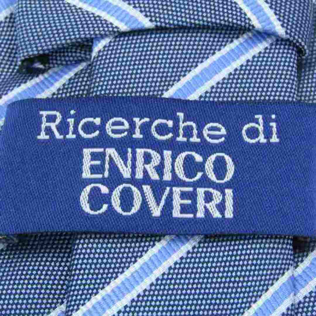 ENRICO COVERI(エンリココベリ)のエンリコ・コベリ ブランド ネクタイ ストライプ柄 ダブルストライプ シルク メンズ ネイビー Enrico Coveri メンズのファッション小物(ネクタイ)の商品写真