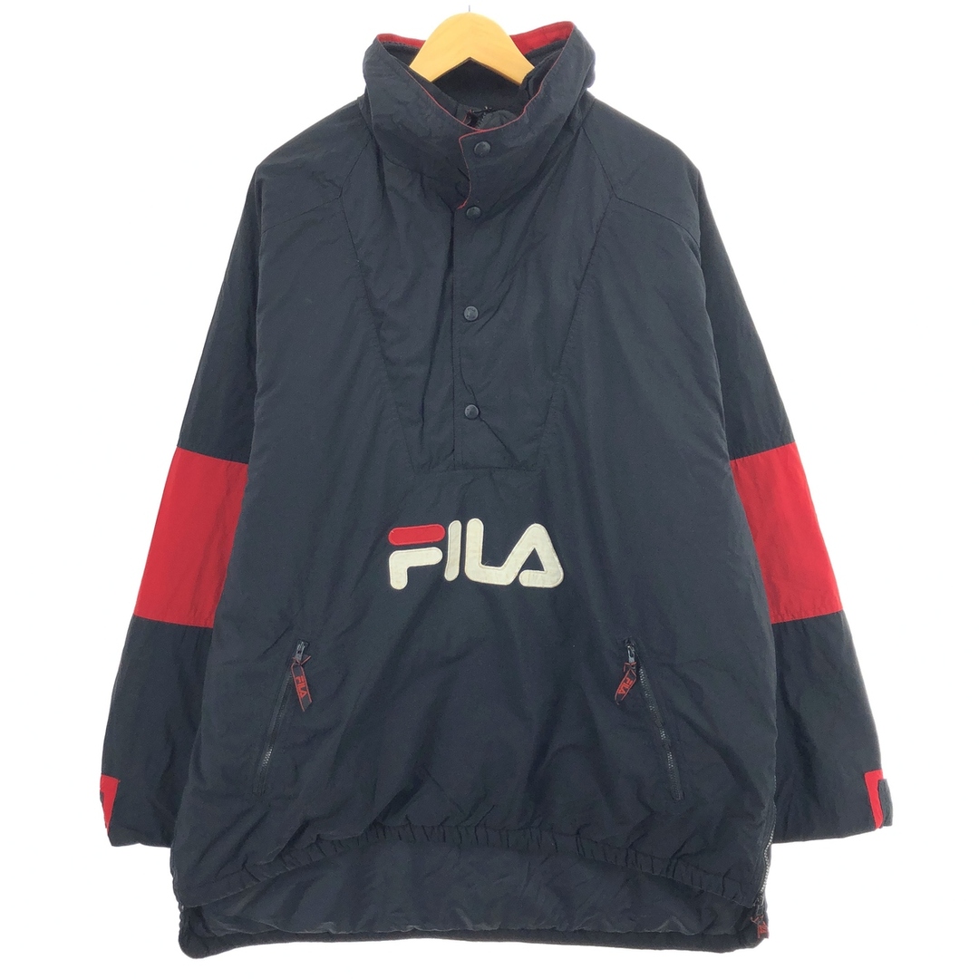 FILA(フィラ)の古着 90年代 フィラ FILA ハーフジップ 中綿ジャケット パファージャケット メンズXL ヴィンテージ /eaa412575 メンズのジャケット/アウター(ダウンジャケット)の商品写真