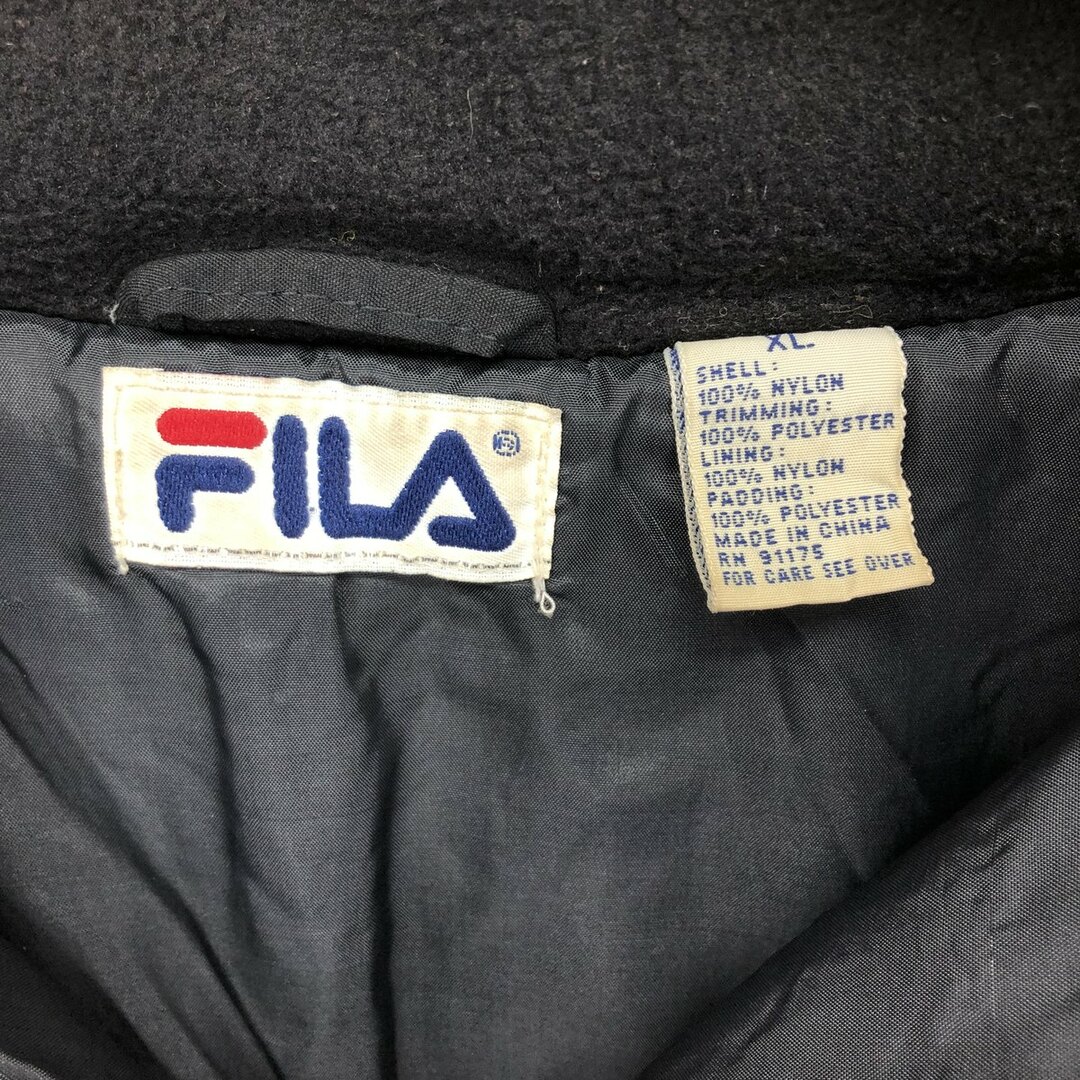 FILA(フィラ)の古着 90年代 フィラ FILA ハーフジップ 中綿ジャケット パファージャケット メンズXL ヴィンテージ /eaa412575 メンズのジャケット/アウター(ダウンジャケット)の商品写真