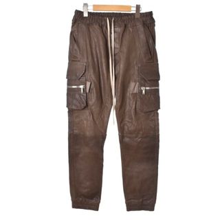 リックオウエンス(Rick Owens)のリックオウエンス 22AW マストドンカーゴレザーロングパンツ カーゴパンツ(ワークパンツ/カーゴパンツ)