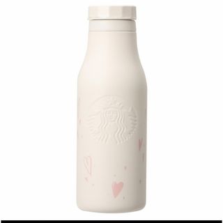 スターバックスコーヒー(Starbucks Coffee)のスタバ　バレンタイン2024  ステンレスボトル　オフホワイト　新品　完売品(タンブラー)