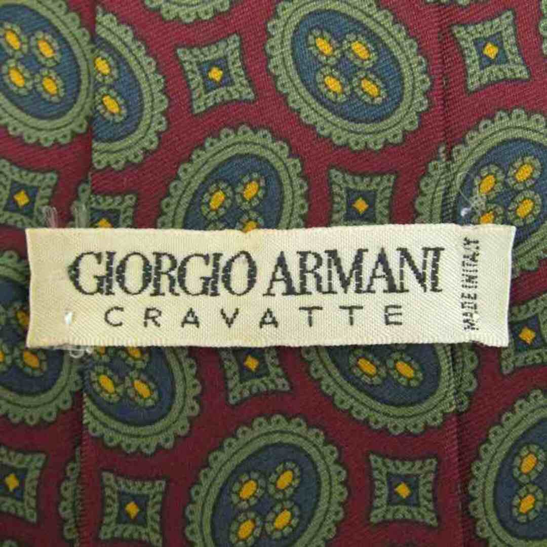 Giorgio Armani(ジョルジオアルマーニ)のジョルジオアルマーニ ブランド ネクタイ エンポリオ 小紋柄 ドット シルク イタリア製 メンズ ブラウン GIORGIO ARMANI メンズのファッション小物(ネクタイ)の商品写真