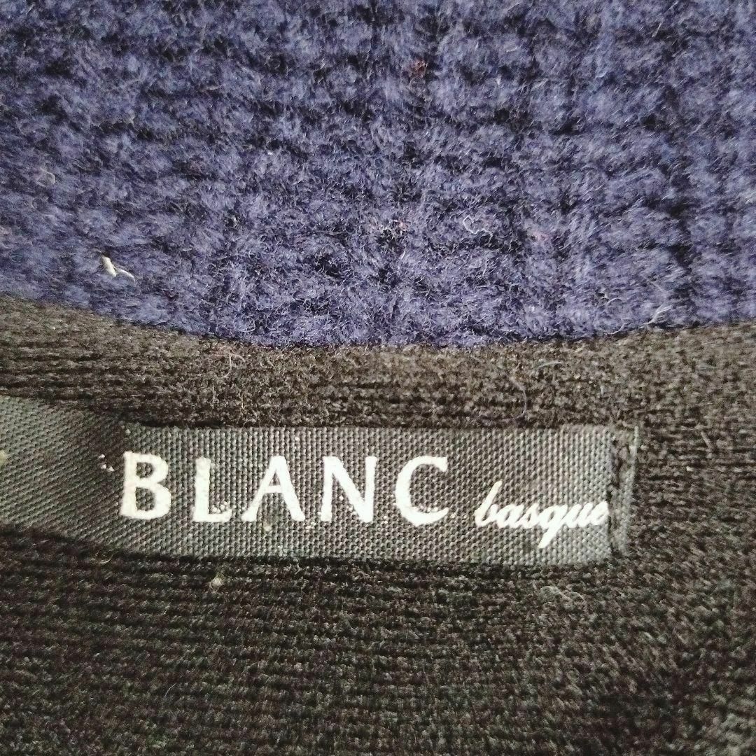 BLANC(ブラン)の【BLANC】ブラン ピーコート（M）ウール レディース ネイビー グレー レディースのジャケット/アウター(ピーコート)の商品写真