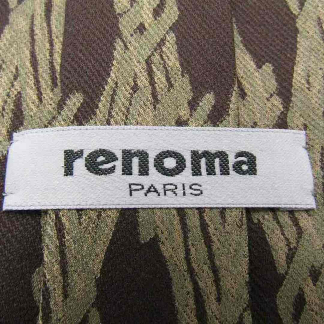 RENOMA(レノマ)のレノマ ブランド ネクタイ チェック柄 格子柄 パネル柄 シルク 日本製 メンズ ブラウン renoma メンズのファッション小物(ネクタイ)の商品写真