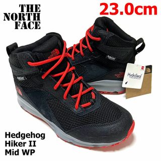 ザノースフェイス(THE NORTH FACE)の＜新品＞ノースフェイス　23㎝　キッズ トレッキングシューズ　ブラック　レッド(スニーカー)