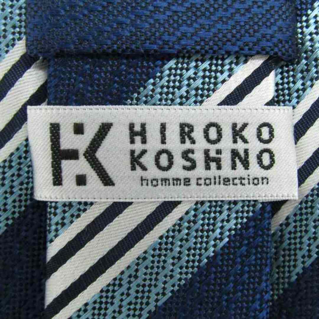 HIROKO KOSHINO(ヒロココシノ)のヒロココシノ ブランド ネクタイ ストライプ柄 メンズ ネイビー HIROKO KOSHINO メンズのファッション小物(ネクタイ)の商品写真