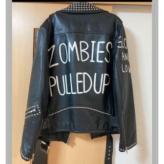 punkpaint leather jacket punk パンク レザージャケット