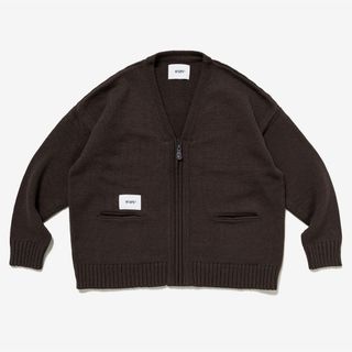 【XL】WTAPS 21aw PALMER カーディガン BROWN