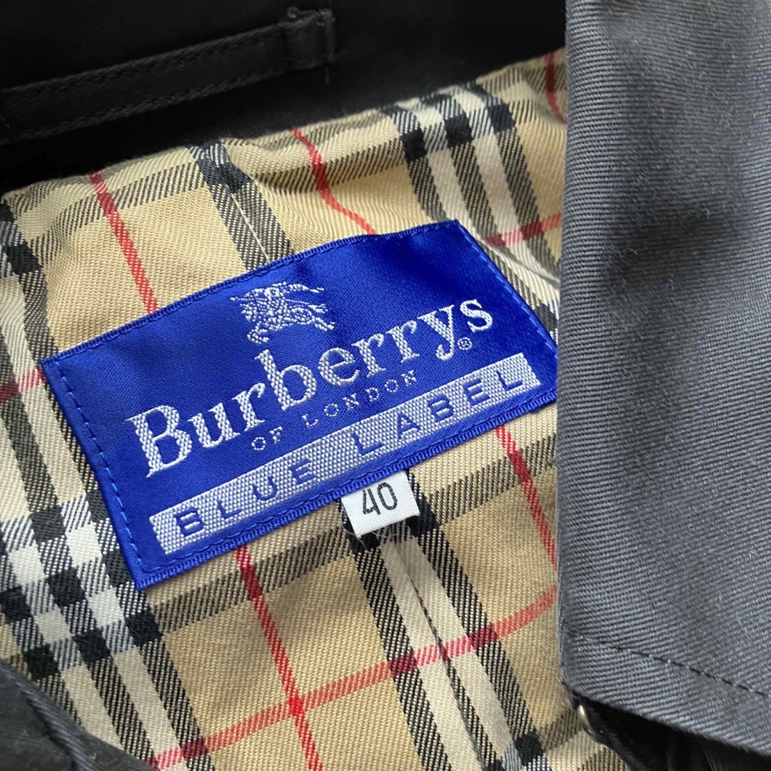 BURBERRY BLUE LABEL(バーバリーブルーレーベル)のBurberry バーバリーブルーレーベル　トレンチコート ノバチェック ベルト レディースのジャケット/アウター(トレンチコート)の商品写真